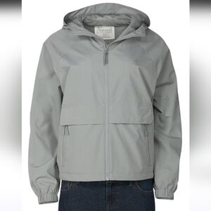 Natural Reflections Landscape Windbreaker Rain Jacket Size XL Light Grey Outdoor